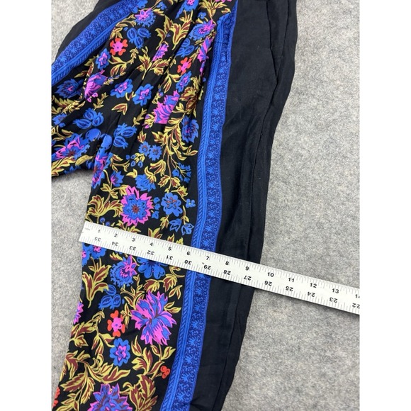 ANTHROPOLOGIE ETT:TWA Jumpsuit Women's 0 Floral Flower Print Artsy Hippie Boho - Picture 4 of 11